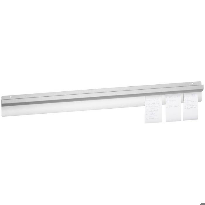 Porte-Commandes Mural Aluminium 30 Cm – Rail à Billets Pour Cuisine Restaurant, Bar, Bureau – Support Bons De Commande Noir