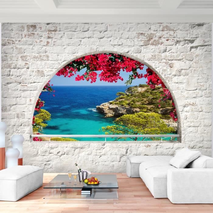 Runa Art Papier Peint Intissé Mural Abstrakt Moderne Toison Salon Chambre à Coucherr Salle - Tableaux Muraux Tapisserie Photo - Schwarz Weiss 9227010a