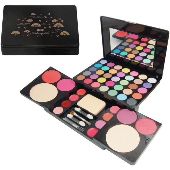 2 Palettes De Fards à Paupières Pailletés – 4 Couleurs, 6,5 Cm, Neuf