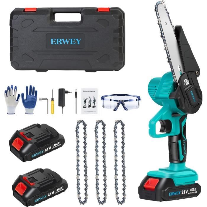 Tronçonneuse Élagueur Avhrit 2 En 1 - Moteur Sans Balais 900W, Perche Télescopique 15ft