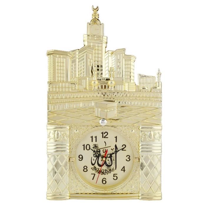 Horloge Azan LED Musulmane – Horloge Murale Numérique Athan Avec Rappel De Prières 5 Sons, Affichage Température Et Date Hijri/Grégorien (Blanc)