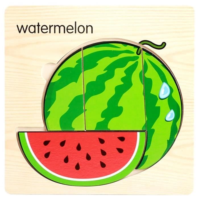 Puzzle En Bois Enfant Jeux Educatifs Fruits Jouet Cadeau Bebe Contemporary Puzzles Toys Hobbies Thefarmerandthebelle Net