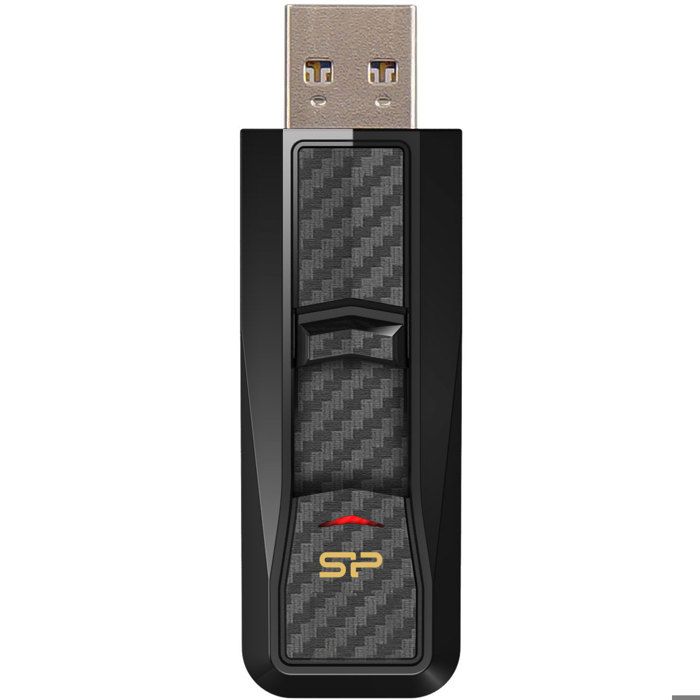 Clé USB - SILICON POWER B50 - 64 Go - Noir - Fibre de carbone