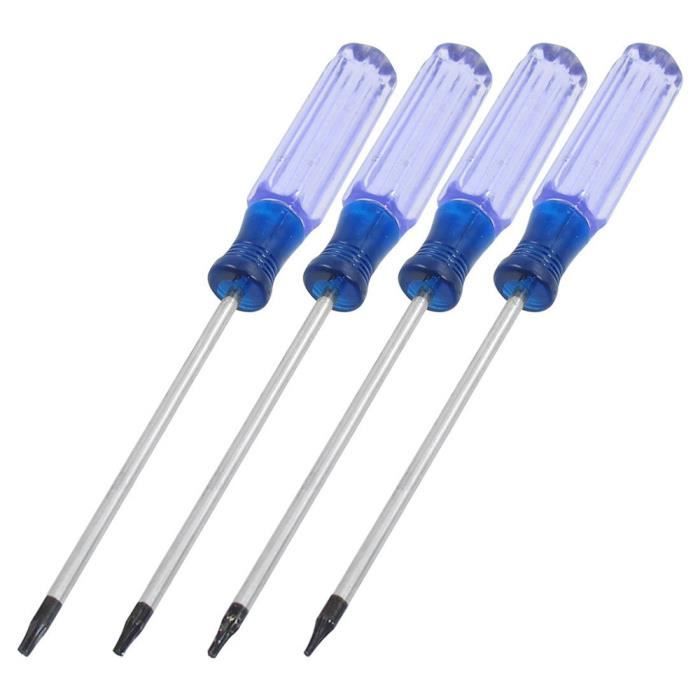 4 Pcs antidérapantes Poignée T5 T6 T7 T8 TORX Magnétique Tournevis Set AD