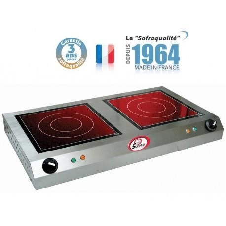Plaque Vitrocéramique 2 Feux à Poser Rechaud Vitroceramique 2 Feux 2x 300 X 300 Mm Sofraca Achat Vente Plaque Vitroceramique Cdiscount