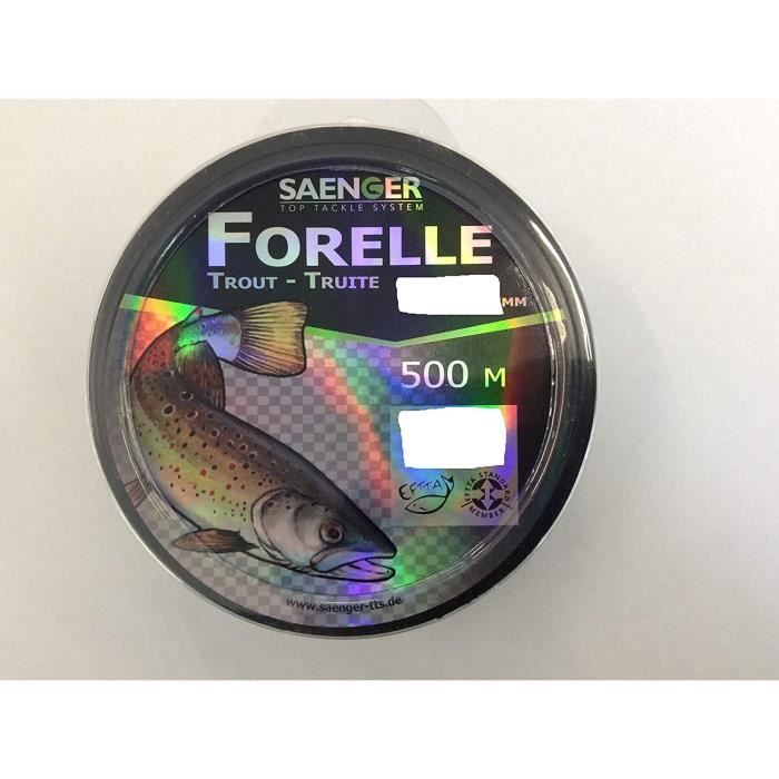 Fil De Pêche Specitec Monofil – 400 M, Haute Résistance Nœuds, Anti-UV/Eau Salée, Pour Carpe/Brochet/Truite