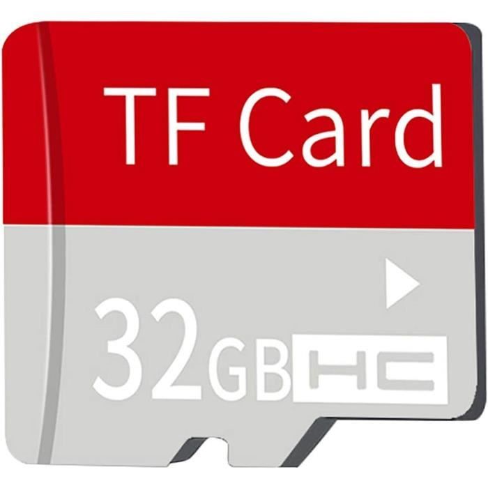 TPPIG Carte mémoire TF 32 Go 12 M-80 M pour appareil photo, enregistreur de  conduite, haut-parleur, carte mémoire [297] - Cdiscount Appareil Photo