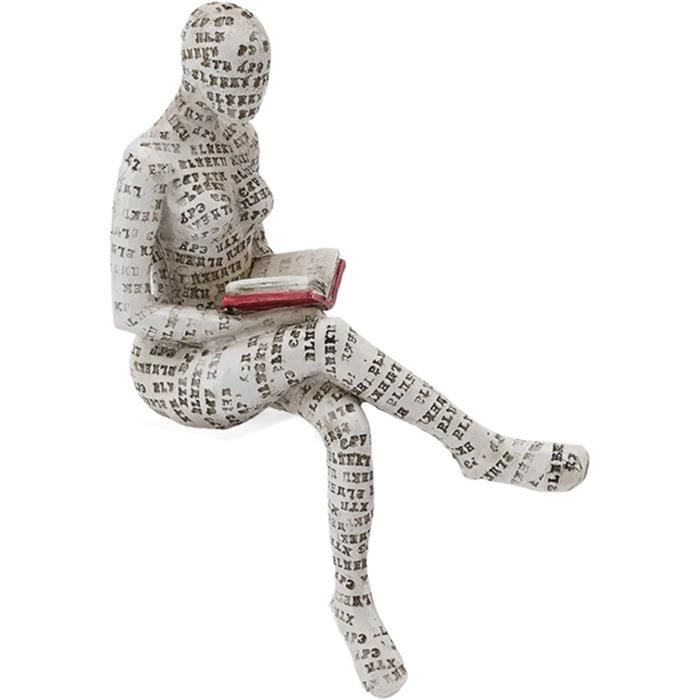 Sculpture Abstraite En Résine Industrielle Figurine Décorative Pour La Maison Décoration De Bureau En Blanc｜Homary