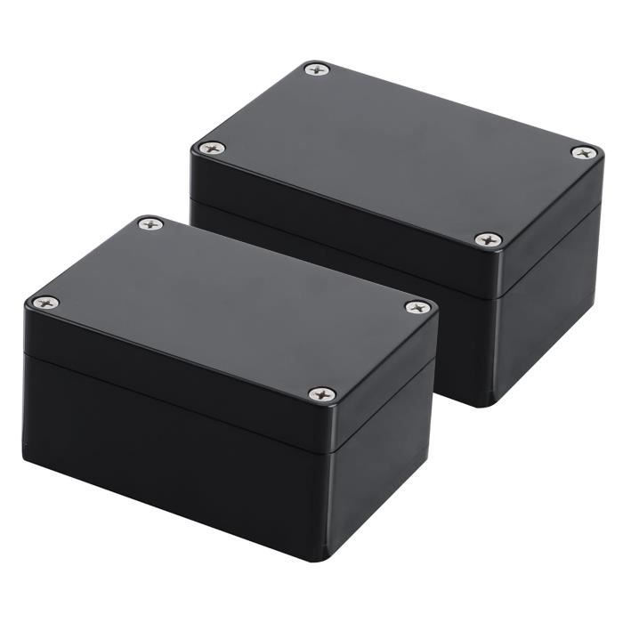 2 Boîtes De Dérivation étanches IP65 Extérieur - 20x10x7 Cm, Avec Borniers Et Presse-étoupes - 9