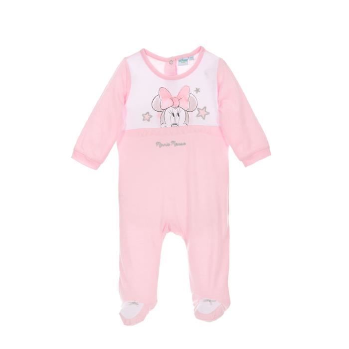 Minnie Pyjama Bebe Coton Rose Clair Fille Cdiscount Puericulture Eveil Bebe