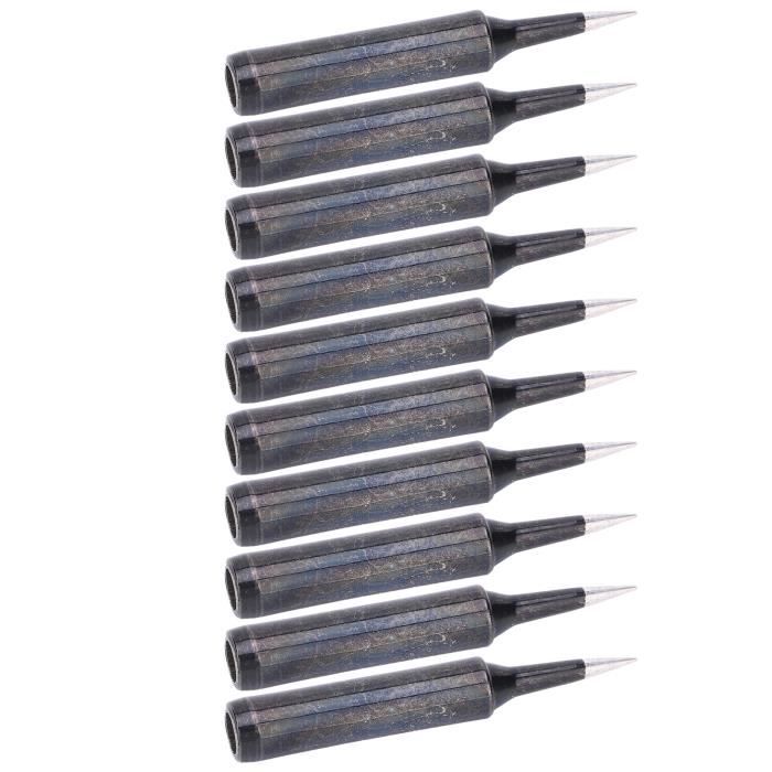 10 Pointes De Soudure 900m-T-1C - Pour Fers à Souder 900m, 907, 933, Chauffage Rapide, Cuivre Haute Résistance
