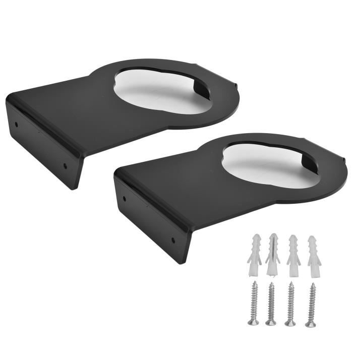 6 Supports Muraux Pour Ballons En Métal Argenté - Universels, Fixation 4 Trous - Pour Basket, Foot, Rugby, Décoration
