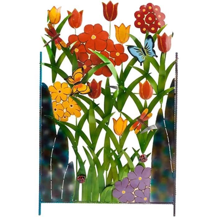 Piquets de jardin en métal 7 couleurs, bâtons de Patio pour fleurs  d'intérieur et d'extérieur, artisanat antirouille en fer pour décoration de  pelouse artistique - AliExpress