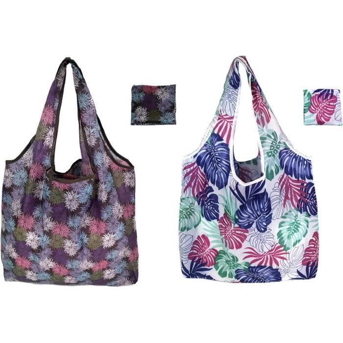 Sac Shopping Pliable En Wax Africain - Tissu Rouge, 44x48 Cm, Sans Marque