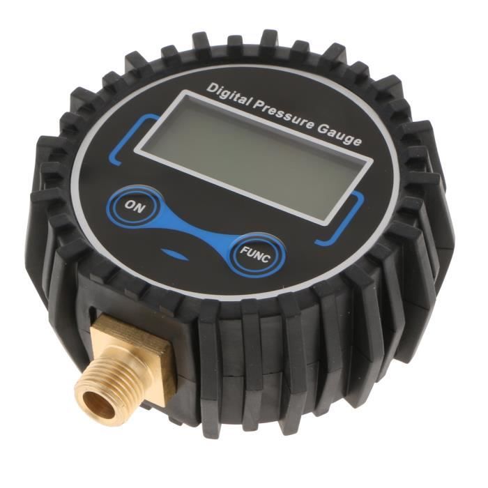 Testeur Pression Pneus Numérique Avec écran LCD - Manomètre Précis 3-200 PSI Pour Voiture, Moto, Vélo - Gonfleur Pratique Avec Lumière LED