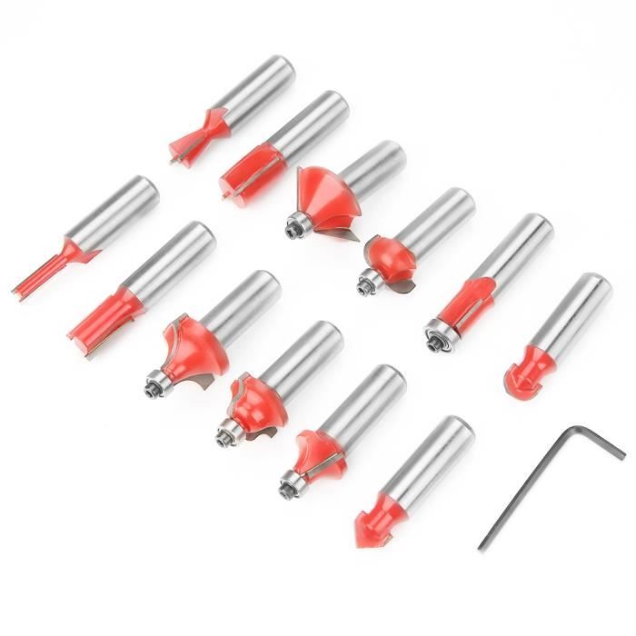 8 Mèches De Toupie, Mèches De Toupie à Bois, 4 Pièces Coupent En Douceur La Résistance Aux Chocs