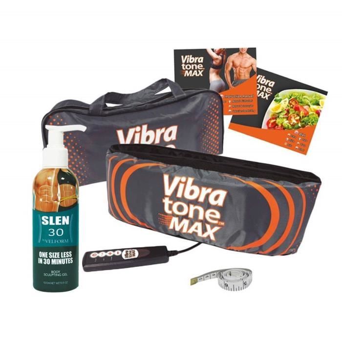 Vibratone Max Ceinture Abdominale Vibrante Gel Amincissant Slen