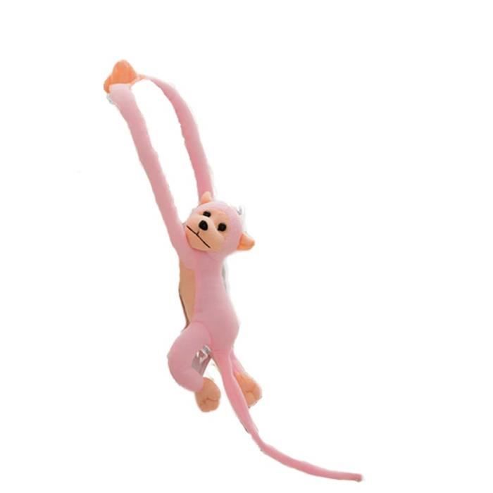 Acheter Jouet en peluche singe à bras Long, 1 pièce, Anti-Collision, sangle  de rideau banane rose, poupée singe