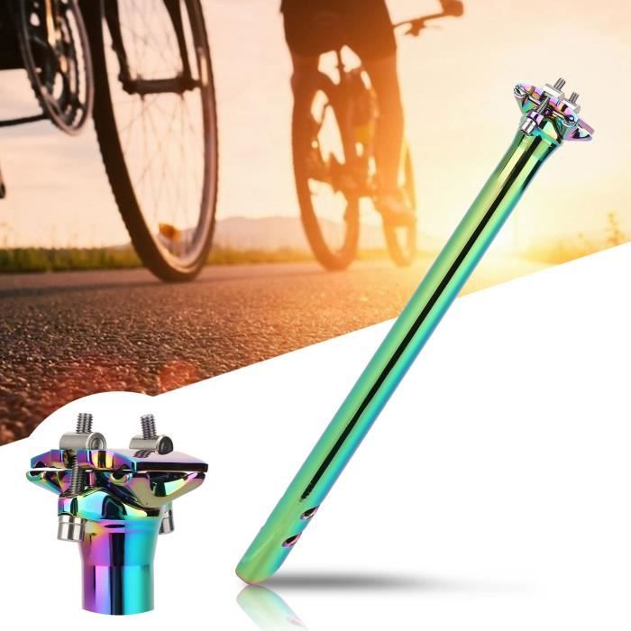 F Fityle Tige De Selle Vélo Réglable 30cm - Alliage Aluminium - Pour VTT, Route, Pliant - Confort Absortion Chocs