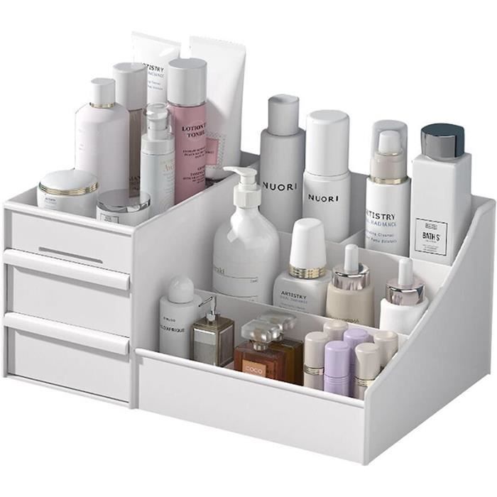 Range Tiroir Bureau Organisateur Tiroir En Feutre Cinnani - Lot De 16 Boîtes 4 Tailles Pour Rangement Bureau, Maquillage Organiseur Bijoux Papeterie