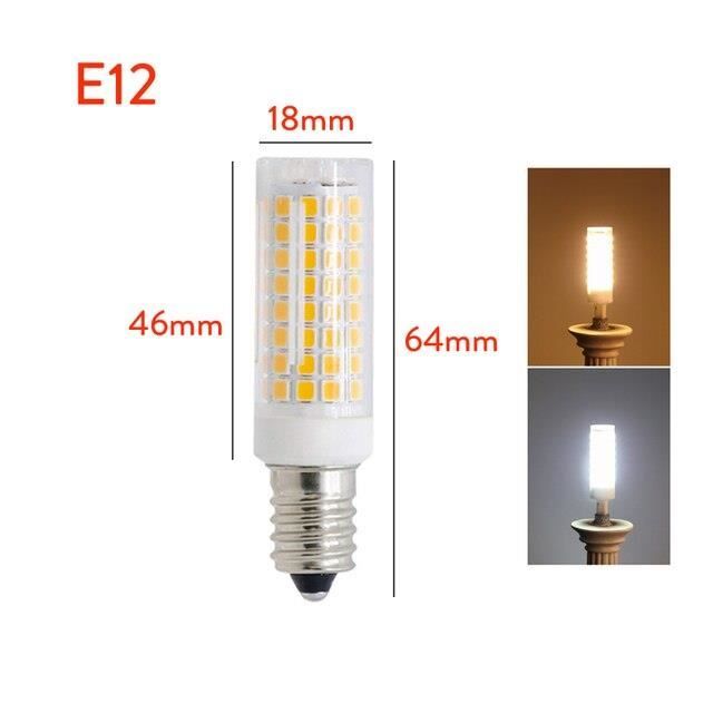 AMPOULE LED,E1212w 220vWarm WhiteLampes halogènes G4 G8 G9 E11 E12