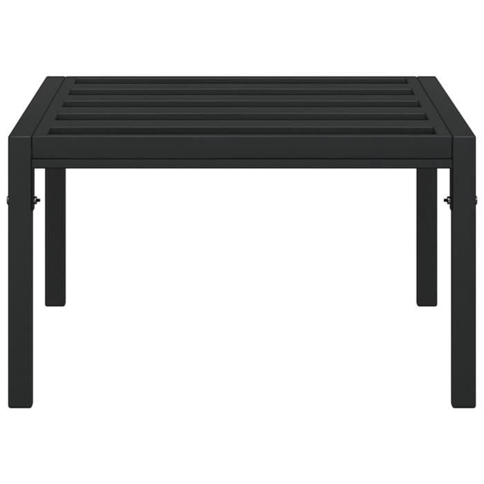 Zerodis Table basse de jardin noir 60x60x35 cm acier HB042 Cdiscount Jardin
