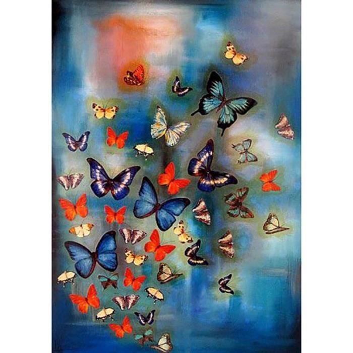 ZHXXFD Peinture Diamant 5D Fleurs Cerisier Japonais - 55x80cm - Kit Complet Débutants