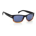 David Beckham lunettes de soleil 7035/S cat.3 rectangulaire noir/bleu-1
