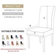 QQ36314-6XHousses de Chaise de Salle à Manger Universelle Housse de Chaise élastique, Extensible pour Décoration de Chaise, Stretc-1