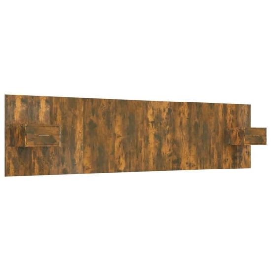 Armoire De Tête De Lit Chêne Fumé - 160x19x103,5 Cm - Neuf - EAN 8720286968765