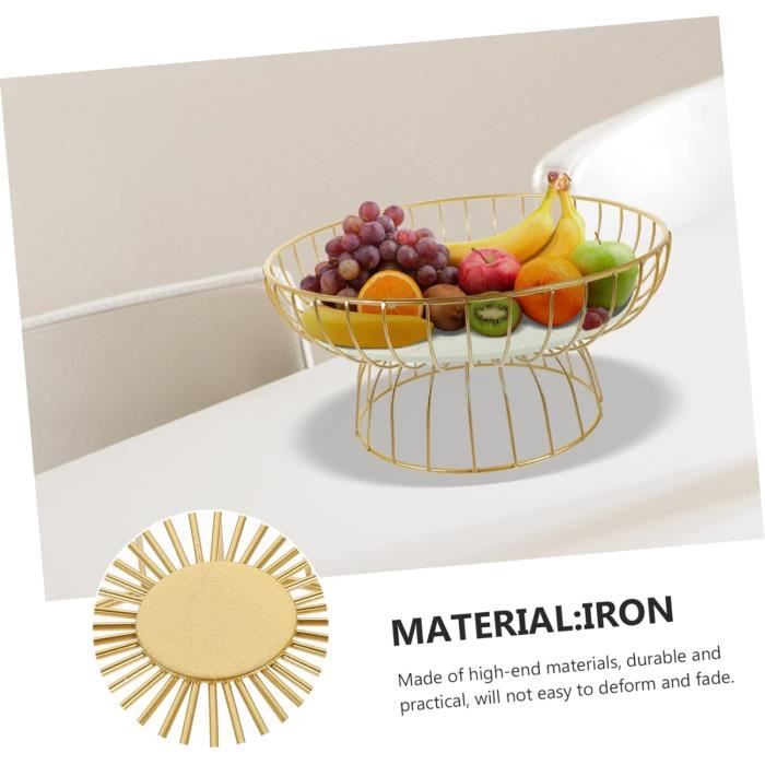 Corbeille à Fruits Plateau à fruits de luxe, bol à fruits, panier de rangement multifonctionnel décoratif pour collations, bonbons, noix, fruits secs, support de plateau en porcelaine, artisanat, ca