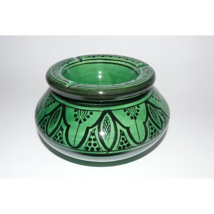 Cendrier En Céramique | Cendrier Marocain Vert | 6,90€