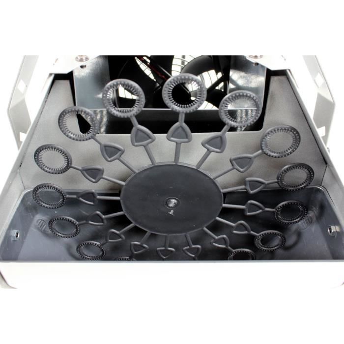 BoomToneDJ Bubble 60 V2 – Machine à Bulles Automatique Haut Débit – 16 Anneaux Rotatifs – Réservoir 0.75L – Pour Fêtes Et Soirées