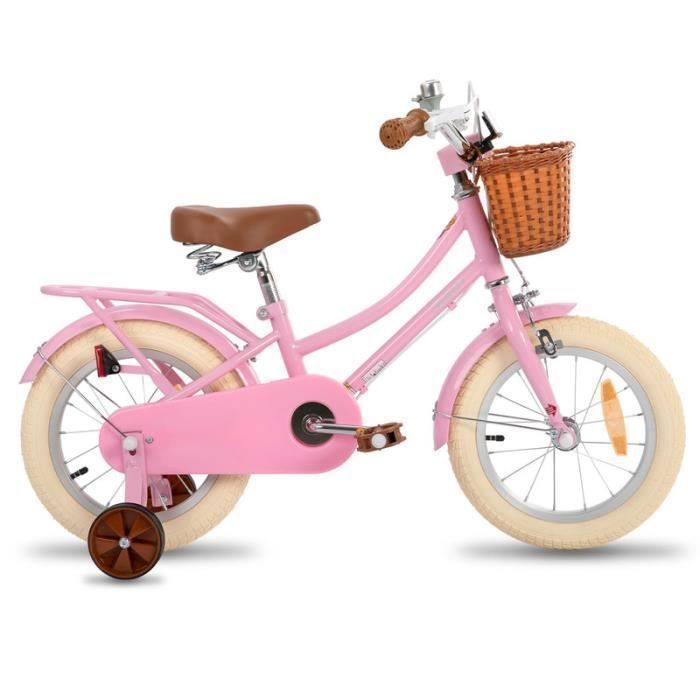 Siège De Poupée Pour Vélo D'enfant - À Fixer Sur Le Cadre, Avec Autocollants DIY, Pour Jeux D'imitation (rose/violet)