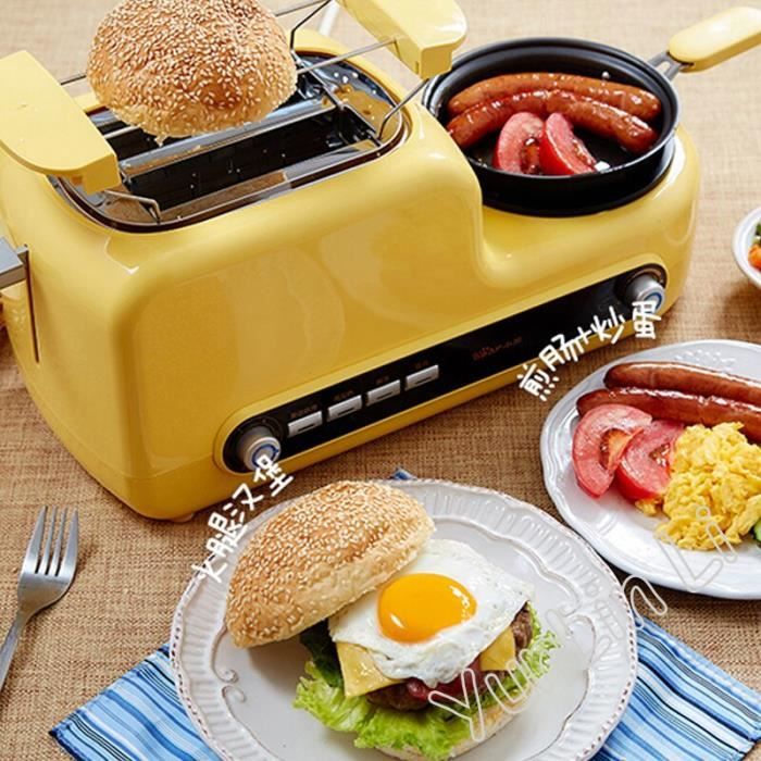 Multifonction 3 en 1 Sonifer, Machine à café, petit déjeuner, grille-pain  pain, poêle à viande
