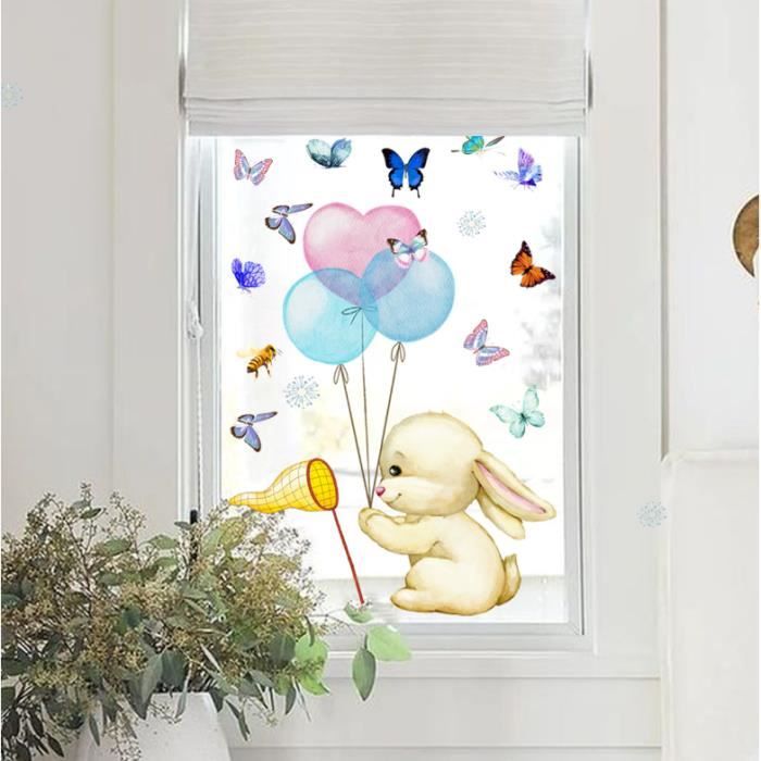 Stickers décoratif pour vitre: Papillons dépoli