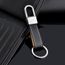 Pinzhi Porte-cl/és avec passant ceinture en cuir Anneau porte-cl/és Keychain KEYFOB amovible