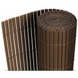 neu.haus tapis de protection contre les regards en PVC (90x300cm) (marron) protection contre les regards,pare-vent ,clôture de-2