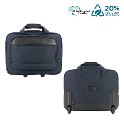 RUCYEN Sac à roulettes pour ordinateur portable, mallette à roulettes pour homme et femme, sac de transport pour voyage d'affaires, Noir + fermeture éclair dorée, 15.6 inch, Travail