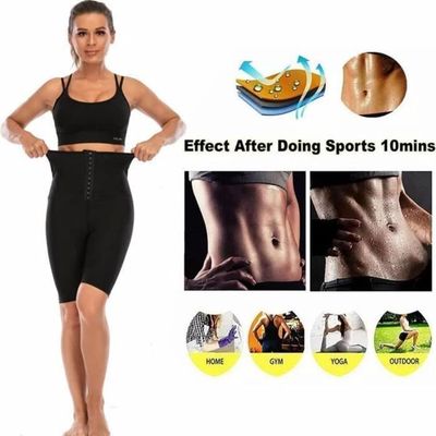 Short Sudation Femme Taille Haute Push Up - Gaine Amincissante Ventre Plat Effet Sauna Yoga Fitness