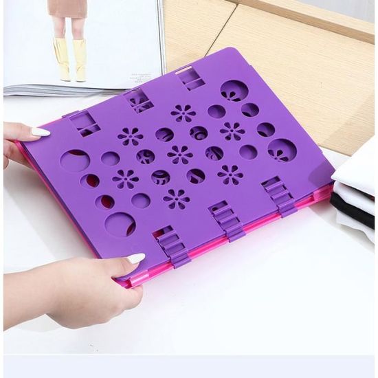 Relaxdays Planche à Plier Le Linge 68 X 57 Cm Plieuse à Vêtements Plieur Chemise Flip Flop, Noir | Leroy Merlin