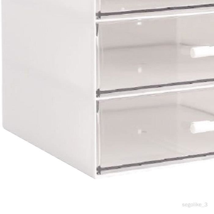 Organisateur de bureau avec tiroirs, bac de rangement à 3 niveaux, boîte de  rangement de bureau, conteneur pour 3 tiroirs - Cdiscount Maison