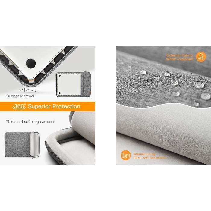 Housse 360° Pour MacBook Pro/Air 13-14 Pouces - Protection Renforcée, Tissu Recyclé Résistant à L'eau - Compatible Modèles 2021-2025 - 2