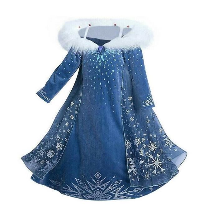 D guisement Princesse Reine Anna La Reine des Neiges 2 Filles