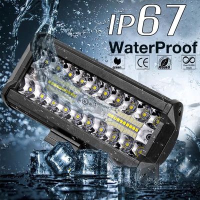 Phares LED Carrés SKYWORLD 48W - Lot De 2 - 12V/24V - IP67 - Pour 4x4, Camion, SUV - Blanc 6000K