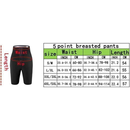 Short Legging Sudation Homme Taille Haute - Pantalon Sport Amincissant Ventre Plat Maigrir