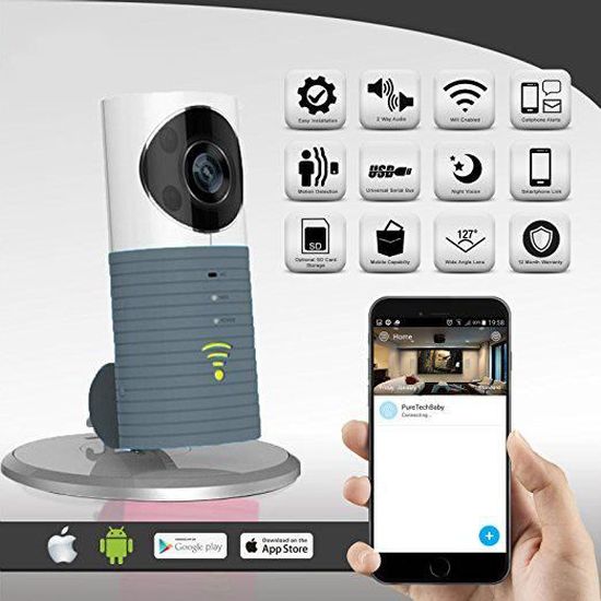 Video Bebe Monitor Camera Compatible Avec L Iphone Et Android Wifi Active Camera Talkway Bidirectionnel Avec Motion Active Alertes Gris Achat Vente Ecoute Bebe Cdiscount