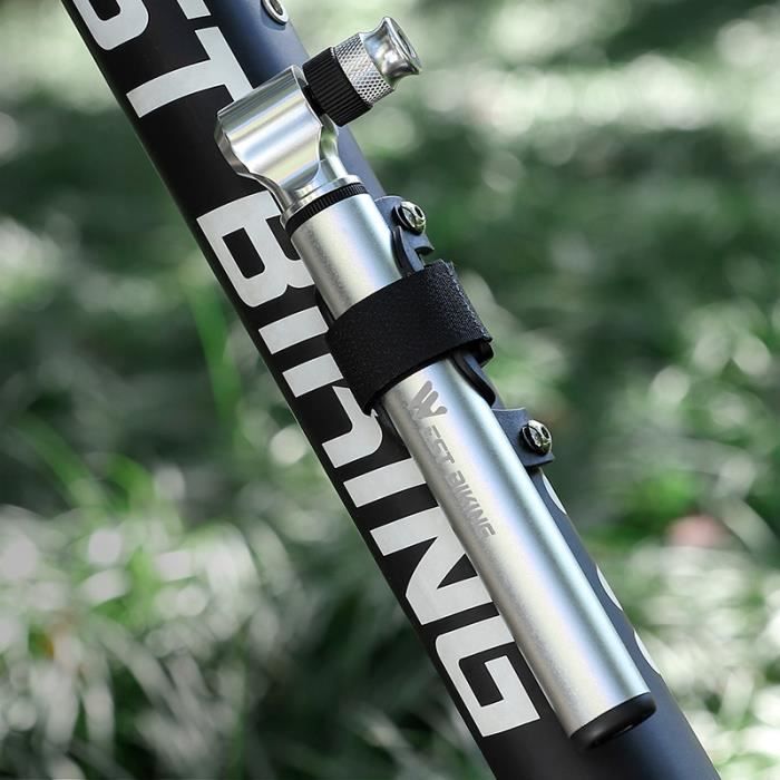 Pompe à pneu de vélo avec manomètre haute pression - Noir - Gonfleur manuel  de boule - Cdiscount Sport
