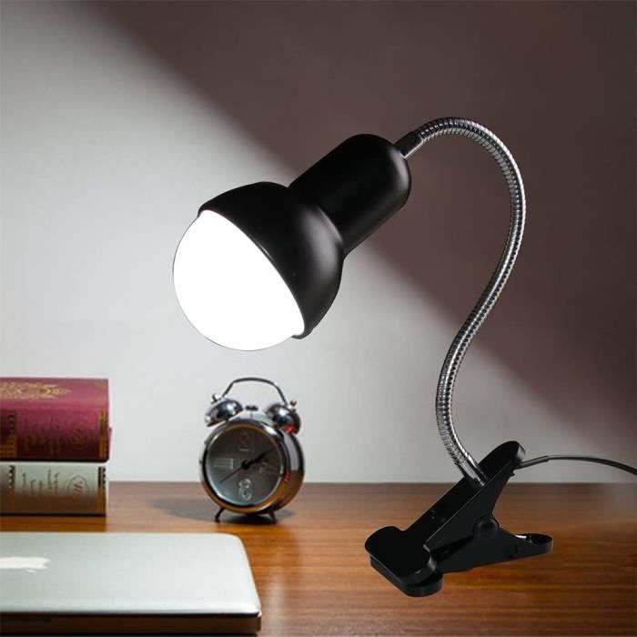 Lampe de bureau à Pince couleur Argent E27