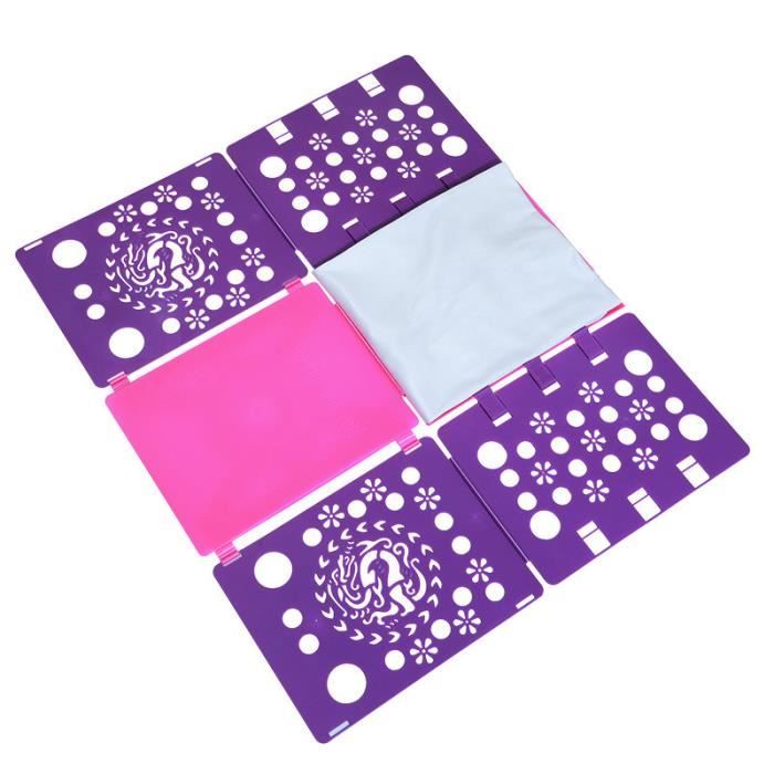 Plieur De Vêtements - Planche à Plier Le Linge Rapide, Organiseur Pliable Noir Pour Chemises & T-Shirts